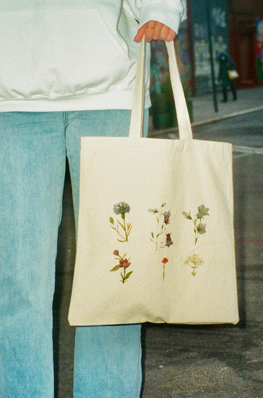 "Floral Study No. 3" Canvas Tote