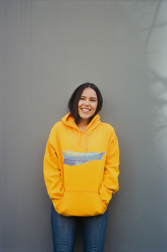 "Sailing Through Time" Hoodie – Gold