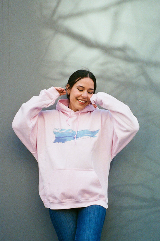"Sailing Through Time" Hoodie – Pink